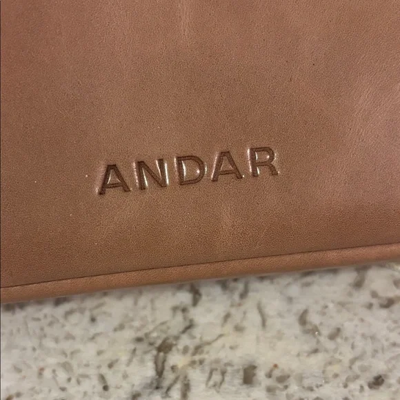 Andar The Devin Checkered Crossbody Bag in Tan and Cream - Picture 10 of 13